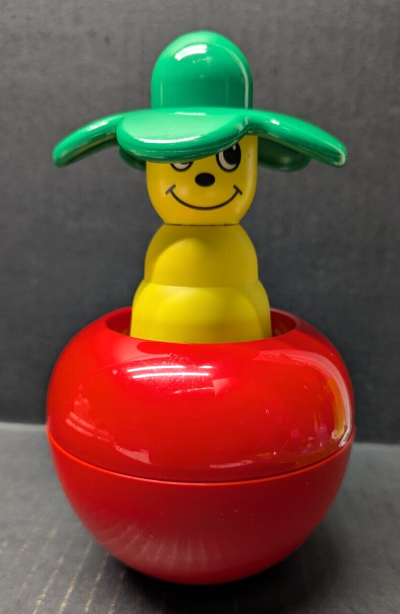 Vintage LEGO Primo Duplo Musical Apple Toy 2973 Roly Poly 7