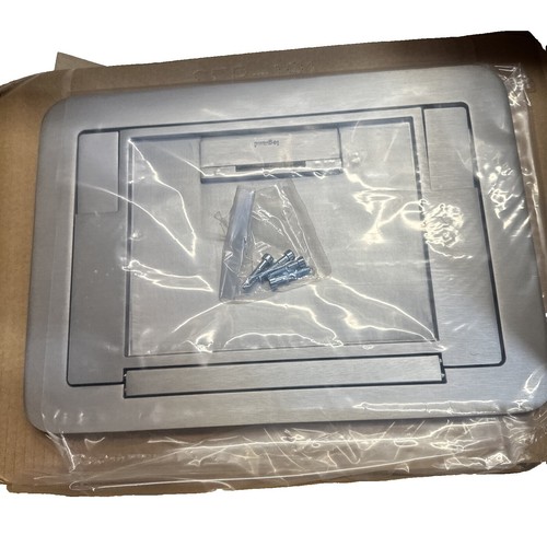 Be-Tool Projectbox, waterdichte elektrische behuizing van gegoten aluminium, ideaal voor buitengebruik, complete aansluitdoos met stekker (1 stuk), zilver