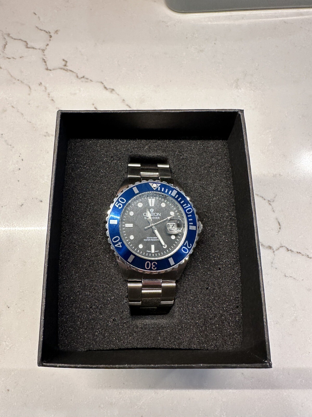 CROTON Sea Diver Quartz Movement Stainless Steel Blue eBay