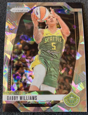 2024 WNBA Prizm #55 Gabby Williams CRACKED ICE Prizm SP. Seattle Storm