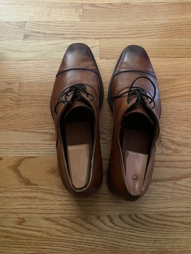 Men's Leather Magnanni Shoes, Size 13 