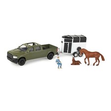 LP85921 John Deere ERTL 1/32 Horse Trailer Set with Pickup 47599