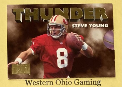 1996 Skybox Premium Steve Young Jerry Rice #5 Thunder & Lightning