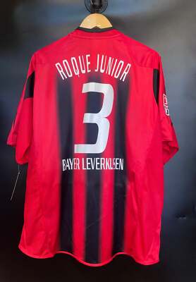 BAYER LEVERKUSEN ROQUE JUNIOR 2005-2006 ORIGINAL JERSEY Size XL | eBay