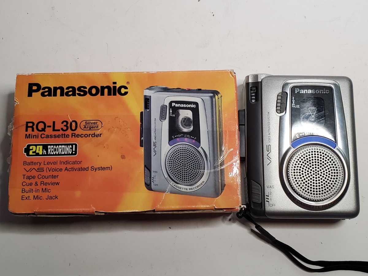 Panasonic RZ-L30 Vintage Mini Cassette Recorder In Box - Parts or
