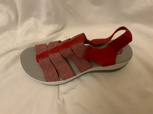 NEW Clarks Arla Shaylie Strappy Sport Sandal red 7M