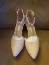 Dream Pairs Womens Ankle Strap Low Stilettos Heel Pointed Toe Dress Pump 6.5
