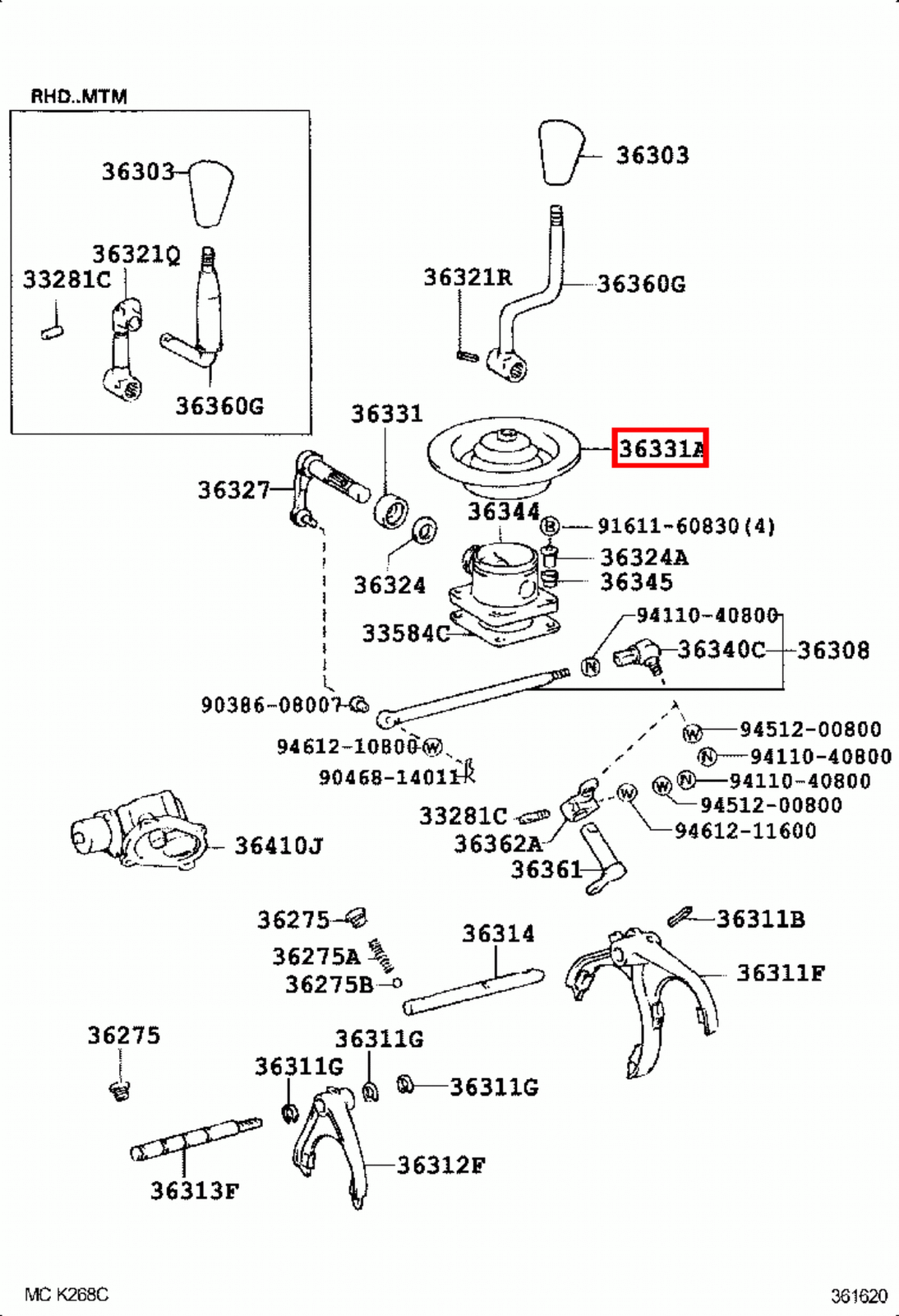 Genuine Toyota LandCruiser FZJ70 FJ80 Manual Transfer Case Lever Boot