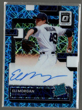 2022 Donruss Optic Rated Rookies Carolina Blue Velocity #49 Eli Morgan Auto /49