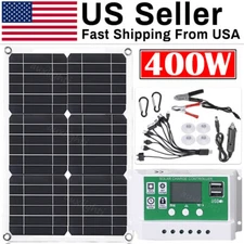 200 Watts Solar Panel Kit 100A 12V Battery Charger with Controller Caravan Boat