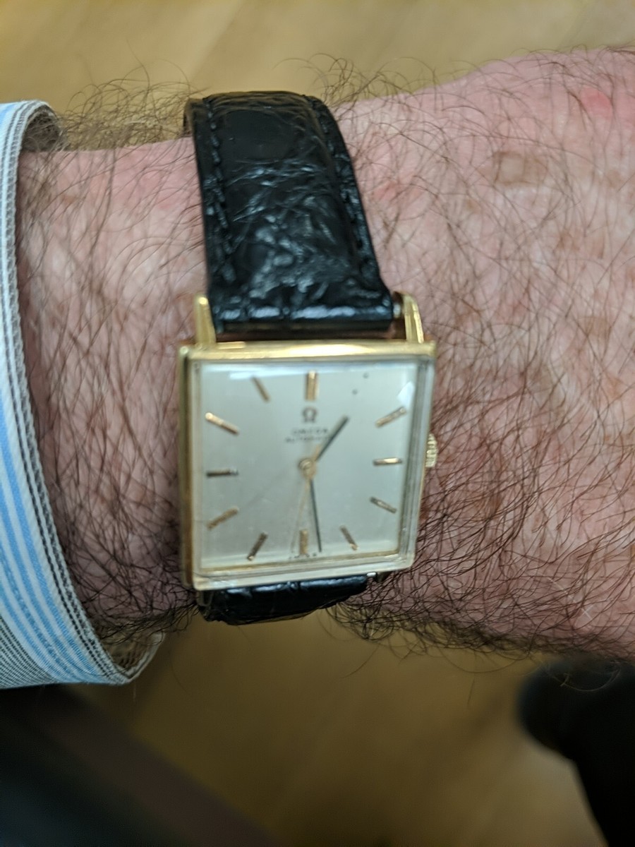 Omega Automatic Vintage Square 161.031 Men 1960-1969 Gold 750 18K