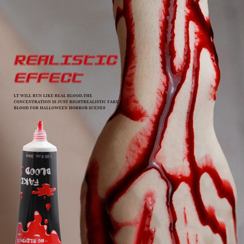 30/60ml Fake Blood Prop Halloween Decoration Horror Cosplay Artificial