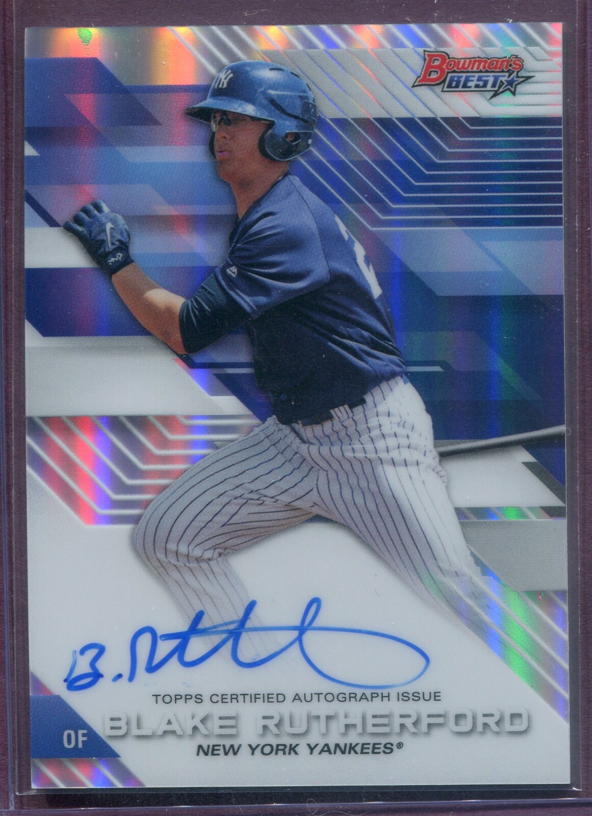 BLAKE RUTHERFORD 2017 Bowman's Best of '17 Autographs Refractor #BR ...