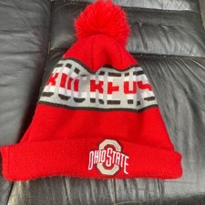 Ohio State Buckeyes Mens Winter Beanie Hat One Size Red