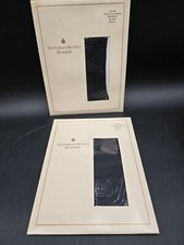 2 PC Vintage Victoria Secret Hosiery Lycra Stockings Small Midnight Black