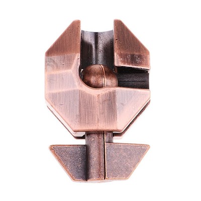 Vintage Metall Brainteaser Classic Lock Training Geschenk
