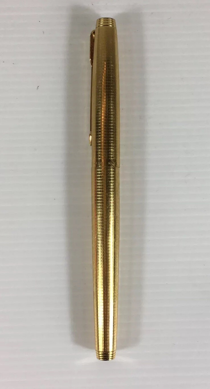 Vintage Gold Plated Parker Pen 14ct Gold Nib 13cm In Length | eBay UK