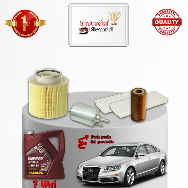 Set Service 4 Filter Und ÖL Audi A6 C6 2.8 FSI 162KW 220CV Von 2008-> 2011-image
