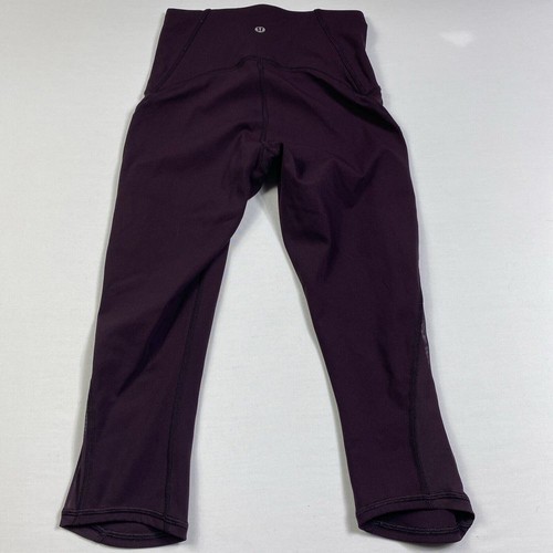 Lululemon Train Times kurz geschnitten (17") granatrot Größe 2 Yoga Fitness Laufen 5146 - Bild 6 von 12