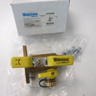 Webstone Nibco 1'' Full Port Uni-Flange Ball Valve H-50414HV SWT X Flange