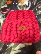 Chunky Knit Beanie, Womens Wool Hat, Super Chunky Knit Hat