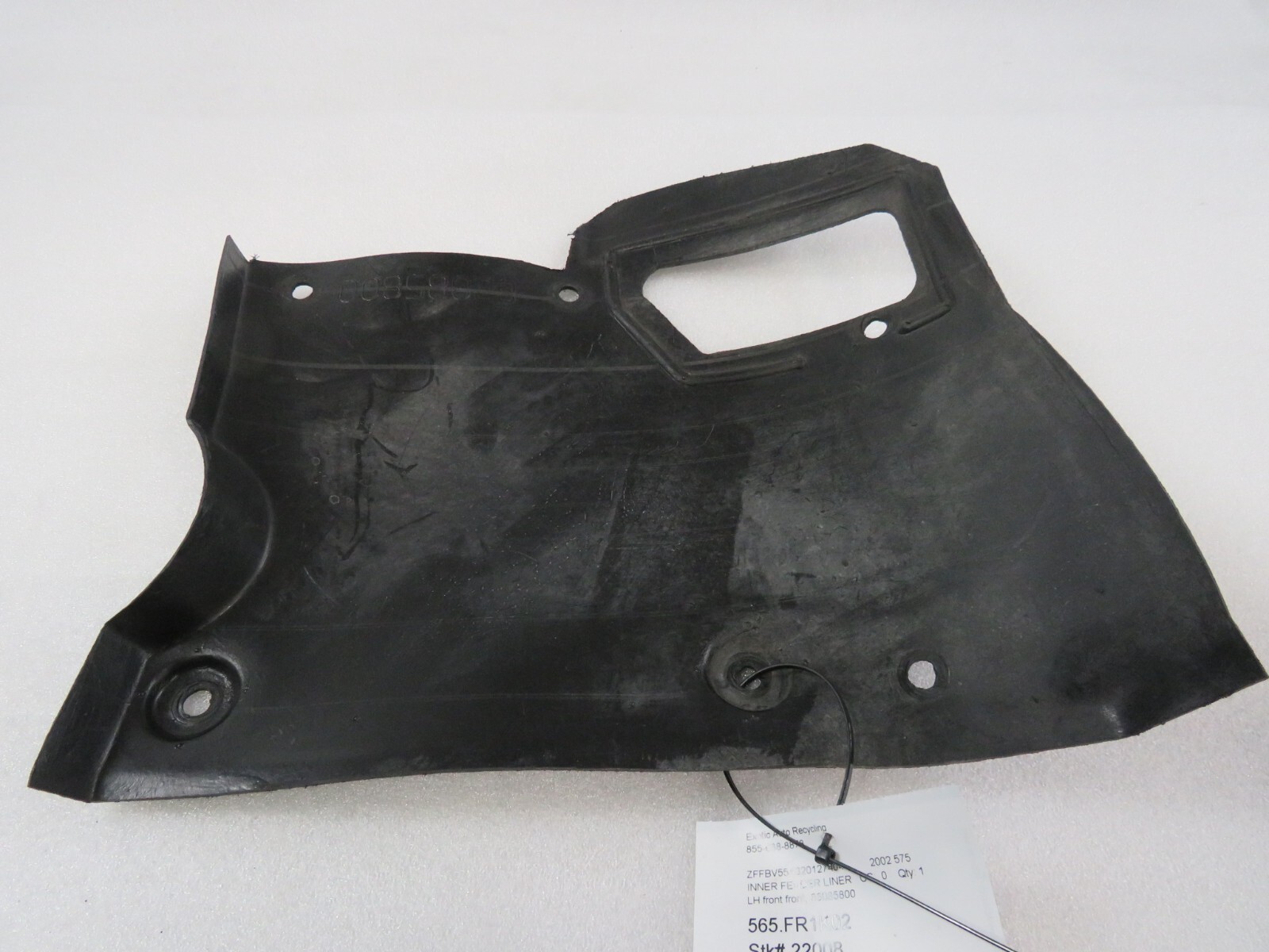 Ferrari 575, LH, Left, Front Gravel Guard, Used, P/N 66085800