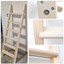 Scala In Legno Massello Di Pino Di Svezia Per Soppalco O Letto A Castello – Larghezza 45 Cm, Altezza 225 Cm, Portata 170 Kg, Artigianale - 2