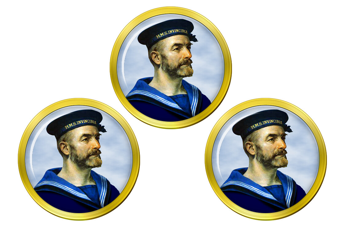 Royal Navy Sailor Golf Ball Markers