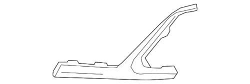 Moldura exterior del parachoques delantero lado del pasajero para GMC Terrain 2019-2021 (N/P 84200479)