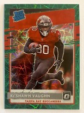 2020 Optic KeShawn Vaughn Green Velocity Prizm Rookie SP RC #186 Tampa Bay Bucs