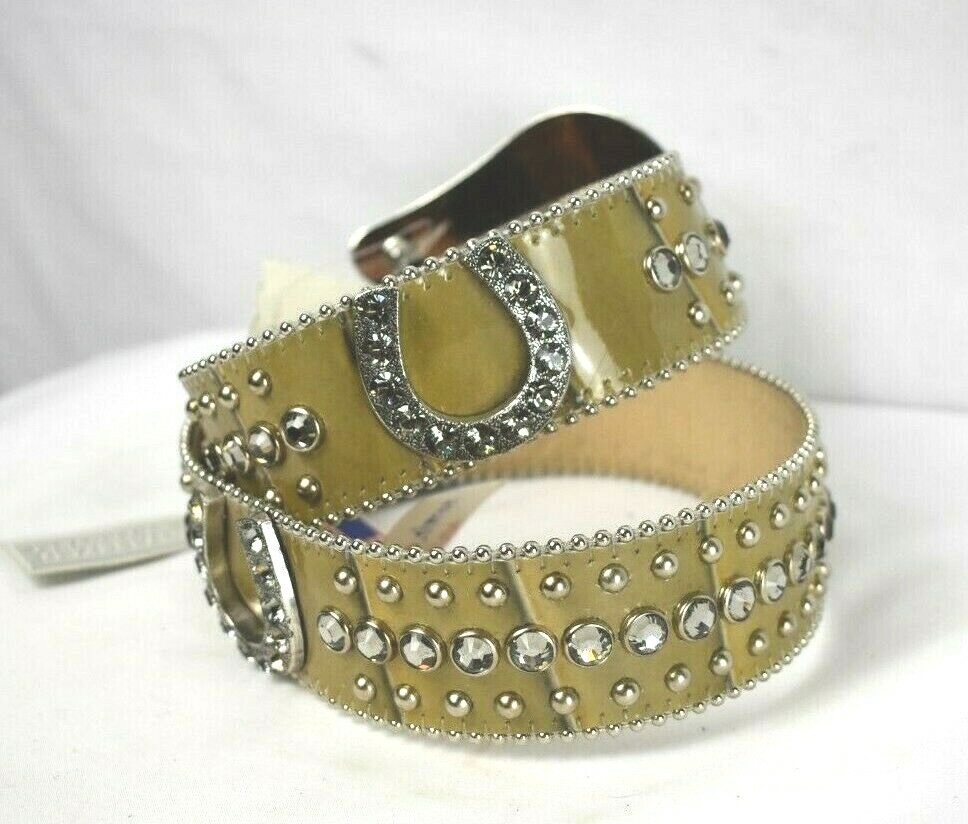 B.B. Simon Horse Shoe with Swarovski Crystals Belt Size M | eBay display picture 1