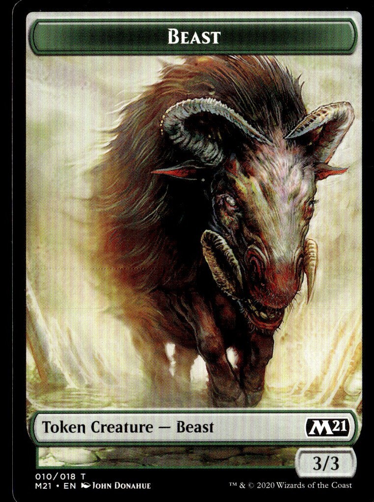 2020 Ikoria Lair of Behemoths Beast Token Common #10 MTG