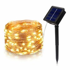 LED Solar String Light Lights Waterproof Copper Wire Fairy Outdoor Garden Party