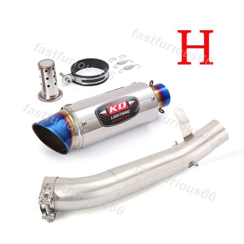 61mm For Aprilia RSV4 RF RR 2017-2020 Slip-on Exhaust Muffler Mid Pipe Silencer - Picture 12 of 12