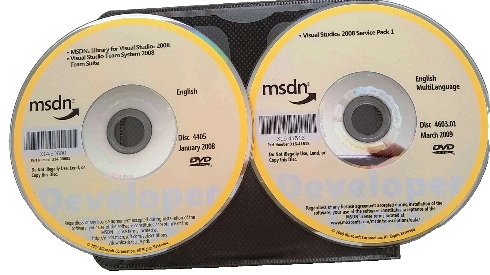 Microsoft DVDs Software