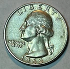 1963-D Washington Quarter     AU     90% Silver Coin   Nice Collectable