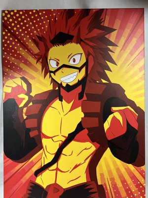 Displate Anime Ltd Edition Eijiro Kirishima My Hero Academia Metal Poster Decor