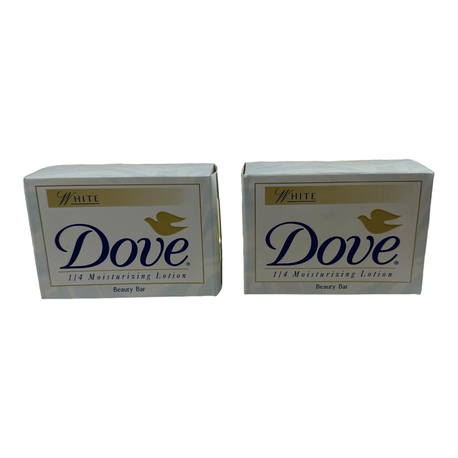 (3) Dove White 1/4 Moisturizing Cream Lotion Beauty Bar Soap Prop NOS Vintage