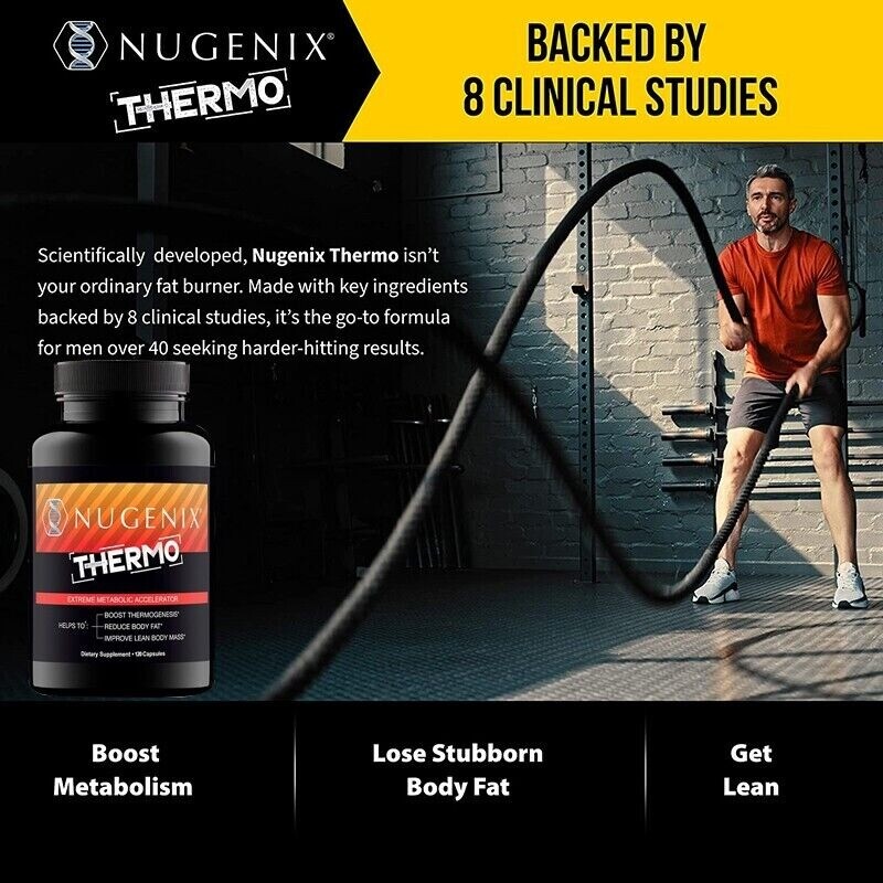 NUGENIX THERMO Men's Thermo Fat Burner, Weight Loss, Energy Booster