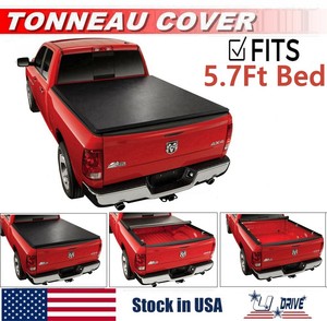 Roll Up Soft Tonneau Cover For 2009 2018 Dodge Ram 1500 5 7ft Short Bed Cover Ebay