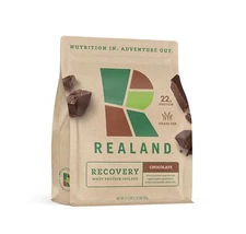 Realand Whey Protein Isolate - Grass-Fed Protein Powder for Recovery - 22g of...