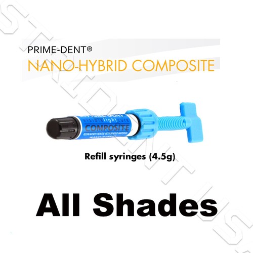 Prime Dent Light Cure Nano Hybrid Composite Dental Resin 4.5 g All