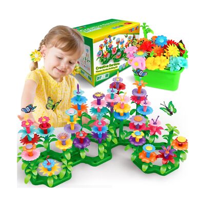 YEEBAY Flower Garden Building Toys for Girls Age 3, 4, 5, 6, Year