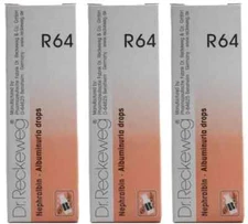 Dr Reckeweg R64 Drops 22ml (Pack of 3) Homeo - Excessive protein in urine Drops