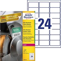Avery Zweckform L7912-40 StrapazierfäHige Folienetiketten (63,5X33,9 Mm Auf Din
