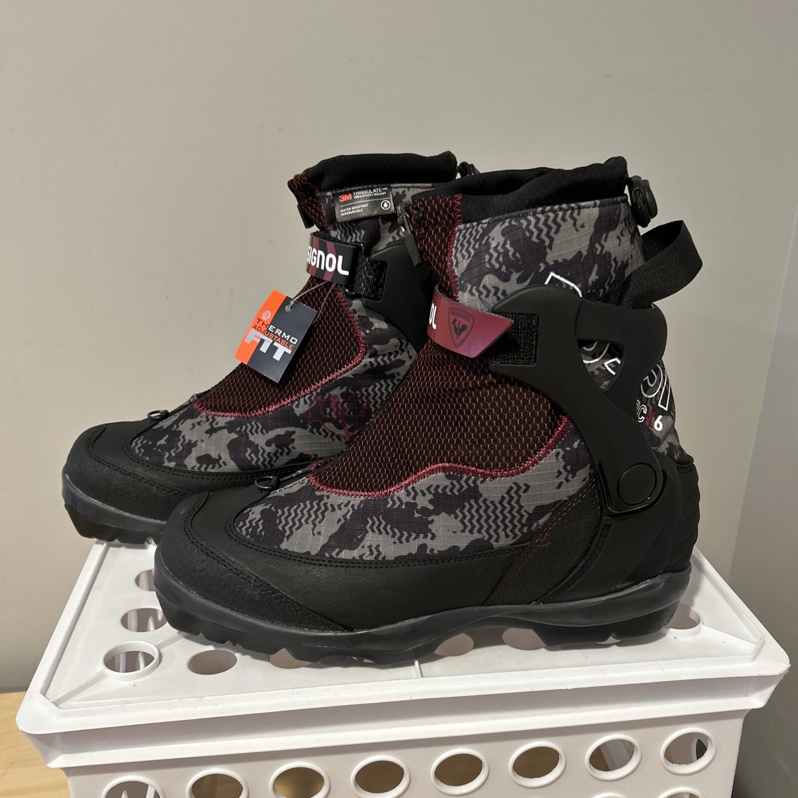 SALOMON Stivali da sci Rossignol da uomo BC X 6 Nordic XC nuovi taglia 43 #3394