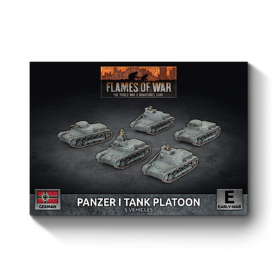 #ad Flames of War: German: Panzer I Platoon x5 Plastic $55.00