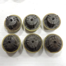 Vintage Delco 6 Volt Battery Caps 1940 1950's Chevrolet Ford MoPar - Rat Rod