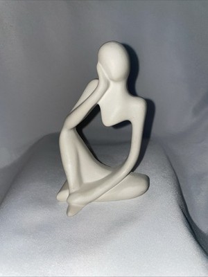 Modern Thinker Statue Abstract Figure Sculpture Made From Ceramic Statue Home