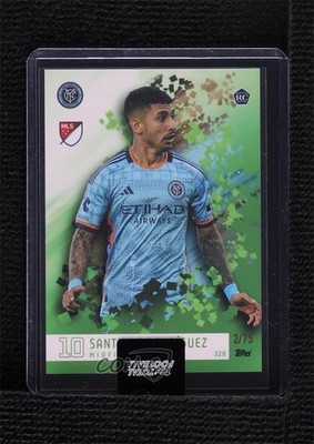 2024-25 Topps Total Football Green 2/75 Santiago Rodriguez #329 Rookie RC 14dq